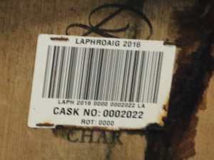 Laphroaig cask number 2022