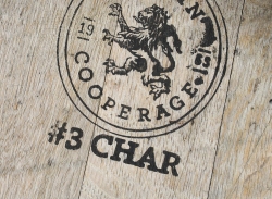 Image of barrel with #3 char branding